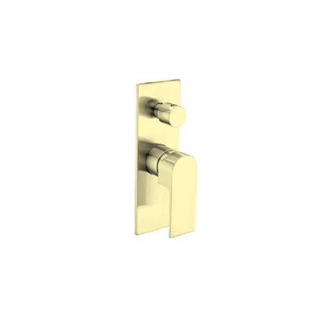 Nero Bianca Shower Mixer With Divertor Brushed Gold NR321511ABG