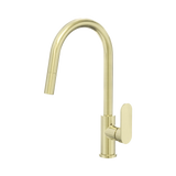 Nero Ecco Pull Out Kitchen Mixer Brushed Gold NR301308BG