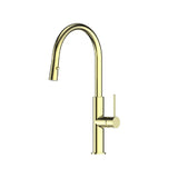 Greens Mika Pull Down Sink Mixer PVD Brushed Brass LF21212542BB