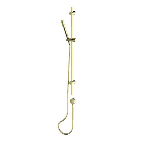 Greens Rocco Pin Rail Shower (Mic Shaped Handset) PVD Brushed Brass 528100BB