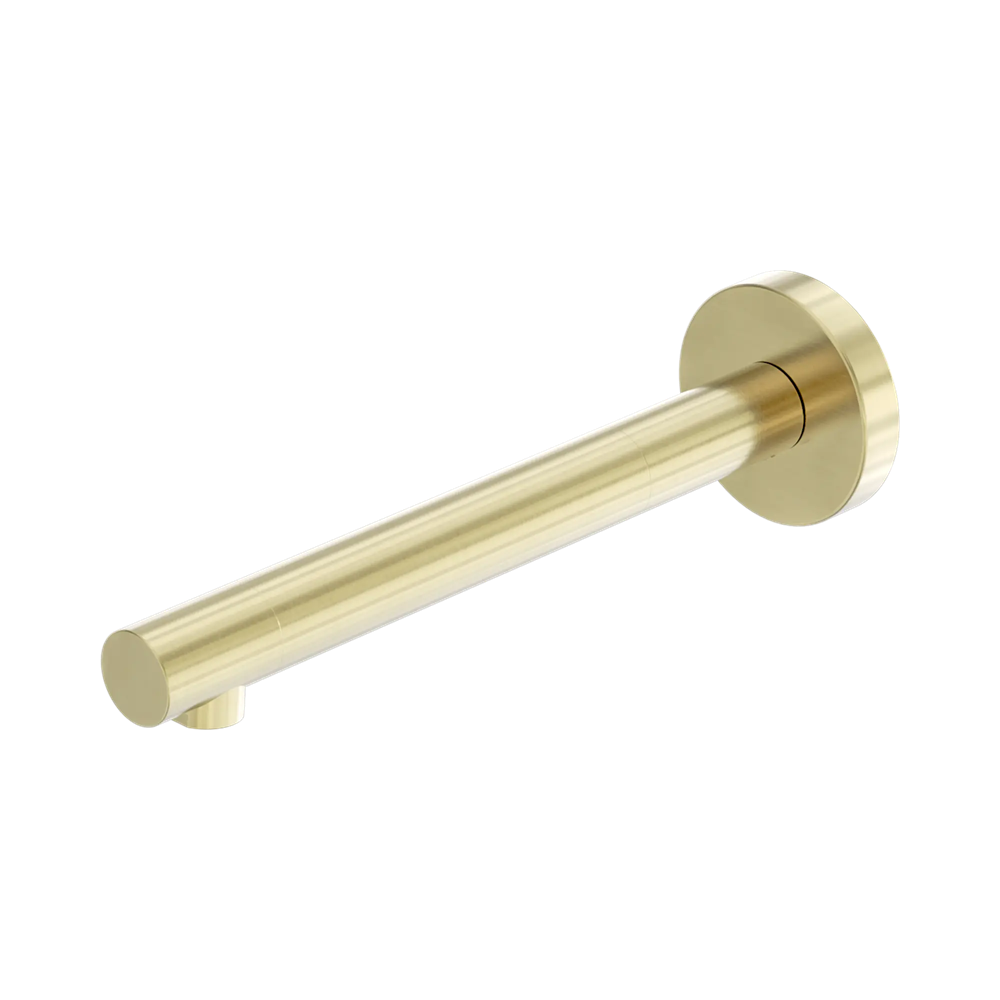 Nero Dolce Ii Fixed Outlet Ii Pushfit 60x12mm Backplate 185mm Brushed Gold 25B018MB