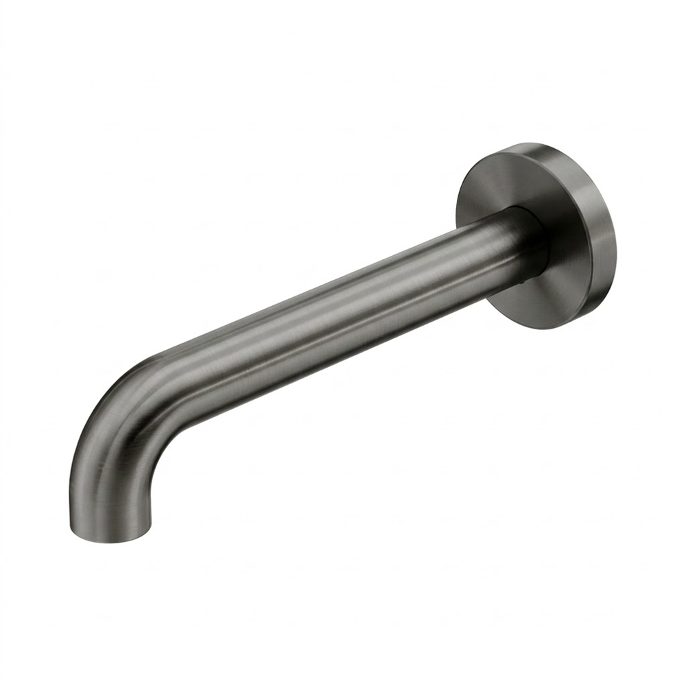 Nero Mecca Basin/Bath Spout Ii Only Push Fit 60x12mm Backplate 160mm Graphite NR221903D160GR