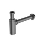 Nero 40mm Round Bottle Trap Brass Graphite NRA186WGR