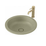 Caroma Liano II Round 440mm Under/ Over Counter Basin Matte Green 852600MG