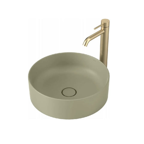 Caroma Liano II Round 400mm Above Counter Basin Matte Green 852500MG