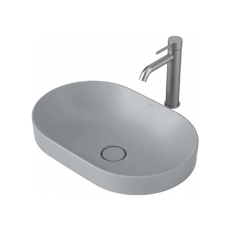 Caroma Liano II Pill 530mm Inset Basin Matte Grey 852700MGR