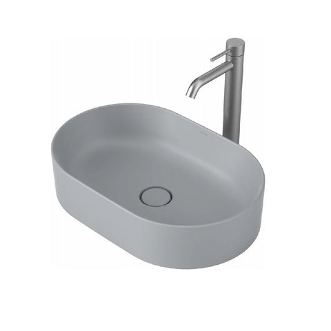 Caroma Liano II Pill 530mm Above Counter Basin Matte Grey 852800MGR