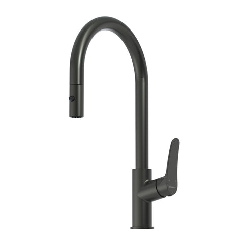 Oliveri Verona Pullout Gooseneck Sink Mixer Gunmetal VA306505GM-P