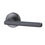 Lockwood Vivid Lever V4 Passage Set with Latch Satin Gun Metal VIV1/V4GMPVD