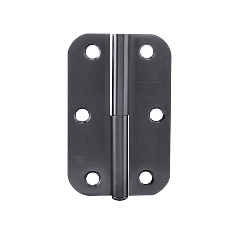 Lockwood Right Hand Lift Off Radius 90 x 60 mm x 1.5 mm Hinge Gm PVD (Pack of 2) Satin Gun Metal VIVRLR/GMPVD