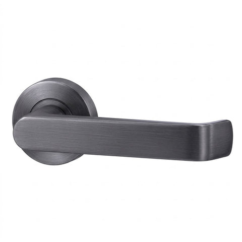 Lockwood Vivid Lever V1 Dummy Half Set Satin Gun Metal VIV3/V1GMPVD