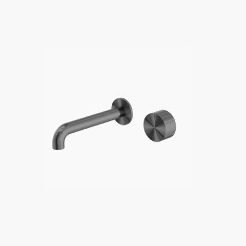 Nero Kara Progressive Wall Basin/Bath Mixer Separate Back Plate 120mm Gun Metal NR271907a120GM