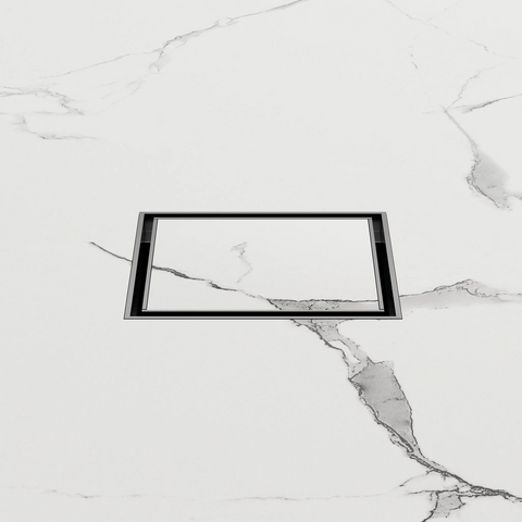 Nero Square Tile Insert Floor Waste 100mm (50mm Outlet) Gunmetal NRFW006GM