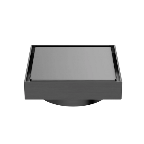 Nero Square Tile Insert Floor Waste 130mm (100mm Outlet) Gunmetal NRFW008GM