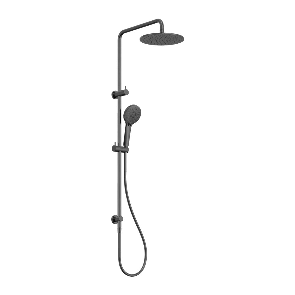 Amelie Royale Deluxe Round Twin Shower 3 Function Hand Shower Gunmetal BDO250805DGM