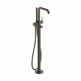 Hansgrohe Tecturis S Single Lever Bath Mixer Floor-Standing Brushed Black Chrome 73440343