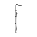 Amelie Royale II Twin Shower Rail Set w/ 250mm Round Head Gunmetal BDO232105GGM