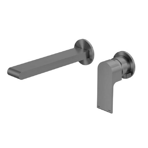 Nero Bianca Wall Basin/Bath Mixer 187mm Separate Back Plate Trim Kits Only Gunmetal NR321510ETGM