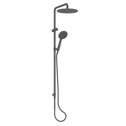 Greens Rocco Twin Rail Shower PVD Gunmetal 18790GM