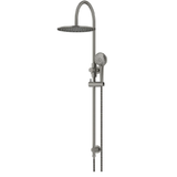 Meir Round Overhead Shower Rail - Three Function Hand Shower Set 300mm Shadow MZ0906-PVDGM