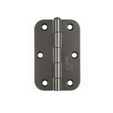 Trio Hinge Butt Radius 89x58x1.6mm Loose Pin Gunmetal Grey PBTRB8916LPGN
