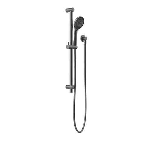Nero Round Metal Project Rail Shower Gunmetal NR318GM