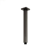 Otti Taran Square Ceiling Shower Arm 300mm Gunmetal TCSA3GM