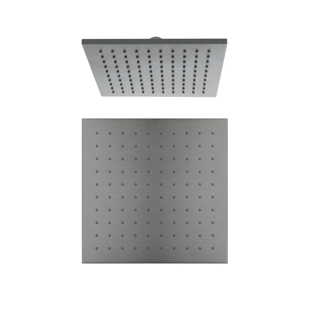 Amelie Royale Square Shower Head 250mm Brass Gun Metal BDOROB1003GM