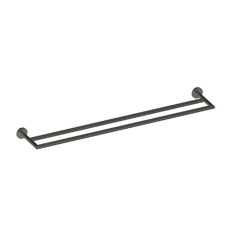 Greens Zola Double Towel Rail 600Mm PVD Matte Black 681505MB