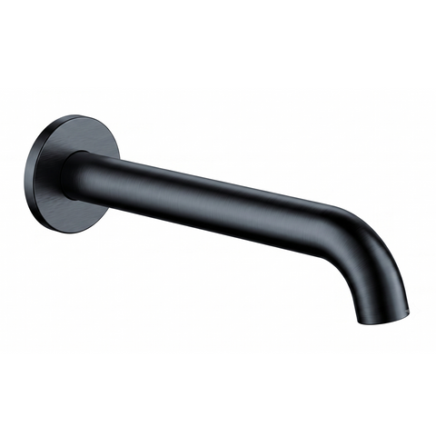 Amelie Royale II Wall Basin/Bath Spout Only Curved 185mm Gunmetal BDO221903D185GM