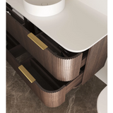 Otti Havana Fluted Cabinet 1200mm Sable Walnut HA1200SW