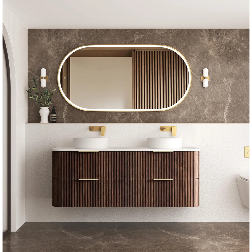 Otti Havana Fluted Cabinet 1500mm Sable Walnut HA1500SW