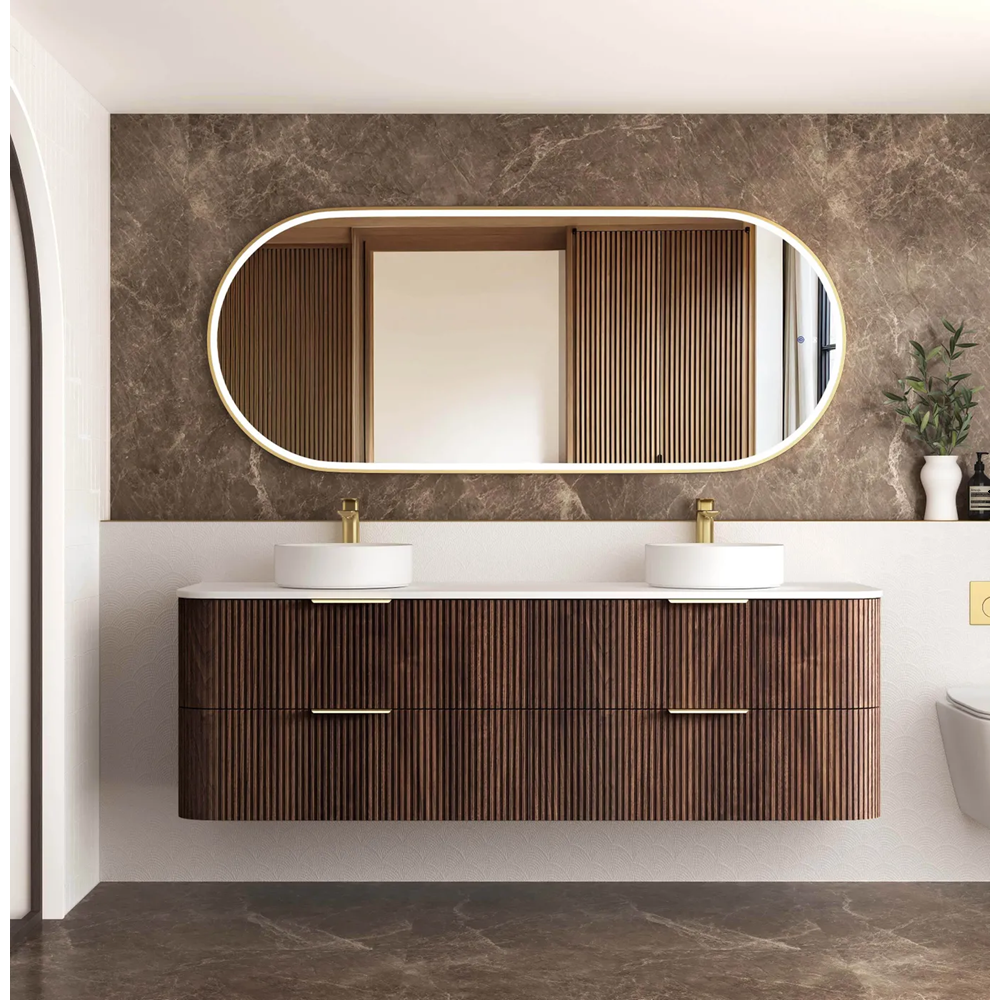 Otti Havana Fluted Cabinet 1800mm Sable Walnut HA1800SW
