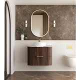 Otti Havana Fluted Cabinet 750mm Sable Walnut HA750SW
