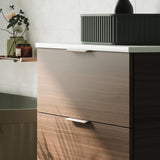 Fienza Edge Curved Handle 200mm Brushed Copper HANDLEF200CO