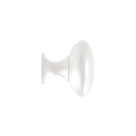 Fienza Mila Shaker Knob 30x30x28mm Matte White HANDLEKMW