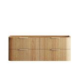 Otti Havana Fluted Cabinet 1500mm Woodland Oak HAW1500L