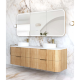 Otti Havana Fluted Cabinet 1800mm Woodland Oak HAW1800L