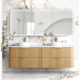Otti Havana Fluted Cabinet 1800mm Woodland Oak HAW1800L