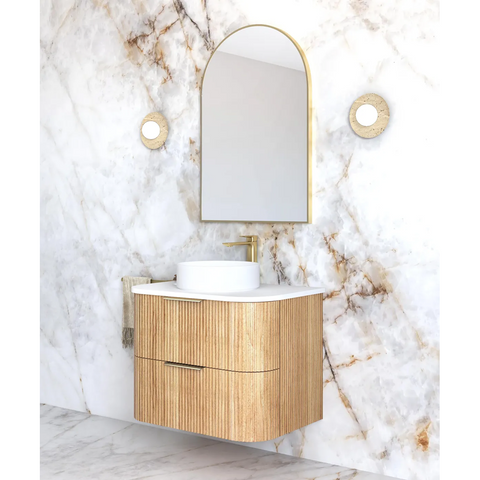 Otti Havana Fluted Cabinet 750mm Woodland Oak HAW750L