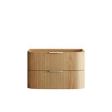 Otti Havana Fluted Cabinet 900mm Woodland Oak HAW900L