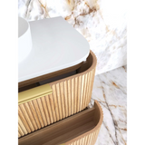 Otti Havana Fluted Cabinet 900mm Woodland Oak HAW900L