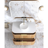Otti Havana Fluted Cabinet 900mm Woodland Oak HAW900L