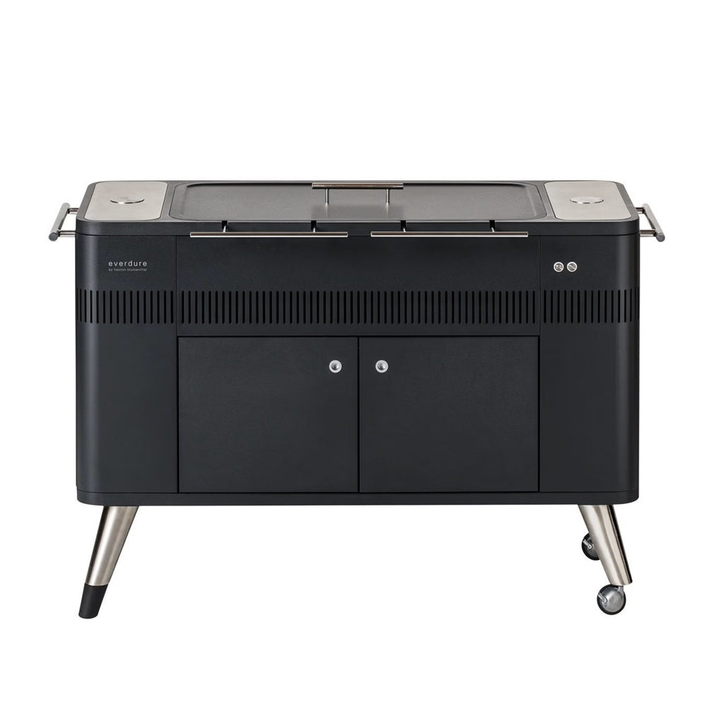 Everdure Hub Electric Ignition Charcoal BBQ Black HBCE2B