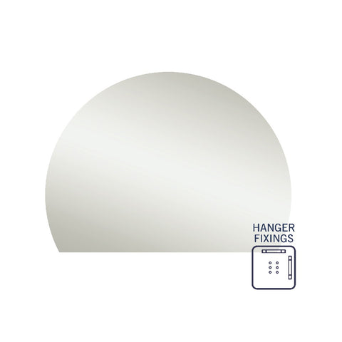 Thermogroup Ablaze Hamilton Mirror D Shape (Hangers) 1500x1100mm HD1511HN