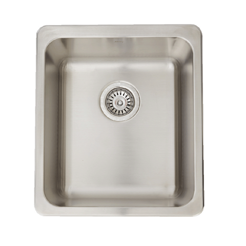 Abey The Hunter Sink Single Bowl 406x466mm Topmount Stainless Steel HL100