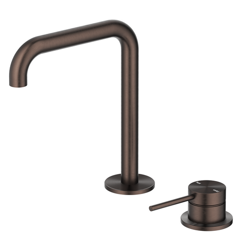 Bella Vista Mica Soft-Square Hob Basin Mixer Set Dusk Bronze HSB-5-R90-DB