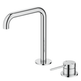 Bella Vista Mica Soft-Square Hob Basin Mixer Set Chrome HSB-5-R90-CP