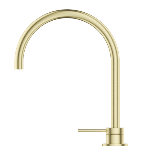 Bella Vista Mica Gooseneck Hob Sink/Basin Mixer Set French Gold HSK-5-FG