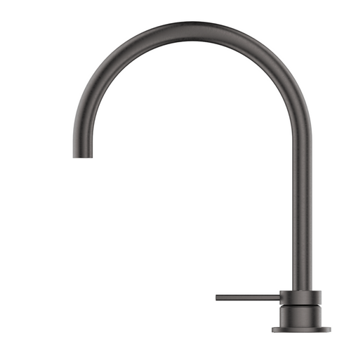 Bella Vista Mica Gooseneck Hob Sink/Basin Mixer Set Gunmetal HSK-5-GM